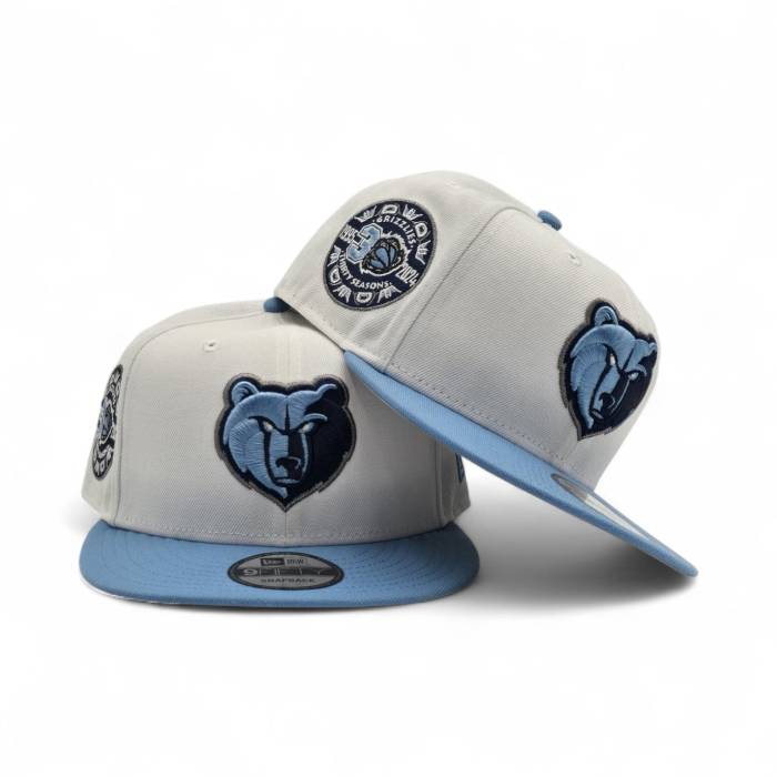 ニューエラ New Era 【 White Memphis Grizzlies Sky Blue Visor Gray Bottom 30Th Season Side Patch 9Fifty Snapback Unisex 】 白色 ホワイト メンフィス グリズリーズ スカイ 青色 ブルー gray 灰色・グレー・グレイ ズボ｜スニケス 15,403円