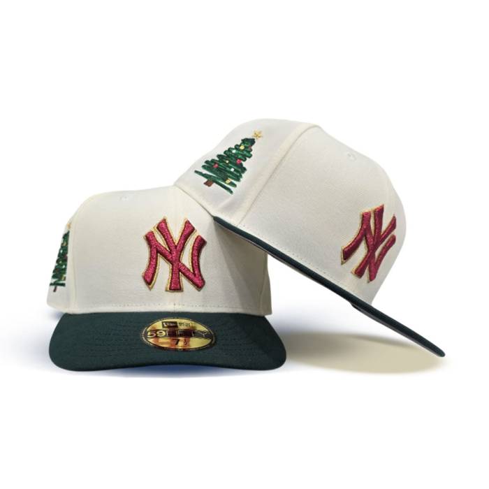 ニューエラ New Era 【 Off White New York Yankees Dark Green Visor Gray Bottom Christmas Tree Side Patch 59Fifty Fitted Unisex 】 白色 ホワイト ヤンキース green 緑・グリーン gray 灰色・グレー・グレイ ズボン ボトム｜スニケス