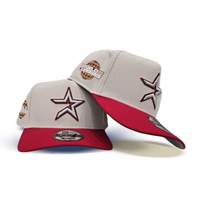 ニューエラ New Era 【 Stone Houston Astros Curved Red Visor Gray Bottom 2005 World Series Side Patch 9Fifty A-Frame Snapback Unisex 】 ヒューストン アストロズ Red 赤・レッド gray 灰色・グレー・グレイ ズボン ボトム 15,366円