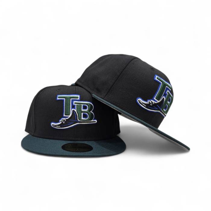 ニューエラ New Era 【 Black Tampa Bay Rays Dark Green Visor Gray Bottom 59Fifty True Authentic On Field Fitted Unisex 】 黒色 ブラック レイズ green 緑・グリーン gray 灰色・グレー・グレイ ズボン ボトムス オーセン|スニケス