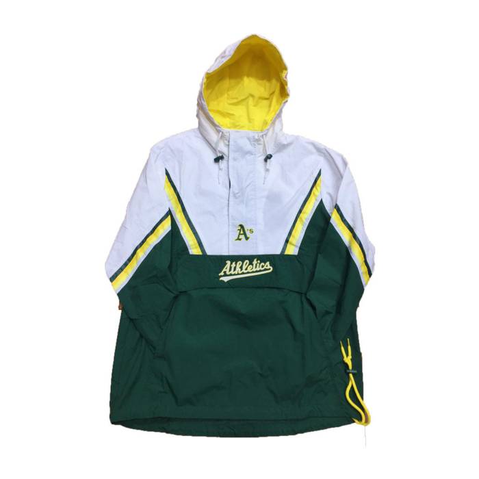 ミッチェル&ネス Mitchell & Ness 【 Half Zip Anorak Mlb Oakland Athletics A's Windbeaker Jacket Unisex 】 ハーフ アノラック オークランド アスレチックス Jacket ジャケット ユニセックス|スニケス
