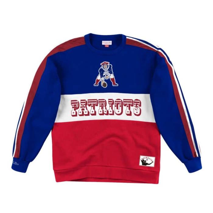 ミッチェル&ネス Mitchell & Ness 【 New England Patriots Scorer Fleece Crew Sweatshirt Unisex 】 ペイトリオッツ フリース クルー スウェット トレーナー ユニセックス