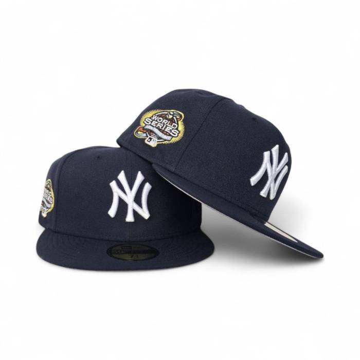 ニューエラ New Era 【 Navy Blue New York Yankees Gray Bottom 2003 World Series Side Patch 59Fifty Fitted Unisex 】 紺色 ネイビー 青色 ブルー ヤンキース gray 灰色・グレー・グレイ ズボン ボトムス シリーズ ユニ|スニケス
