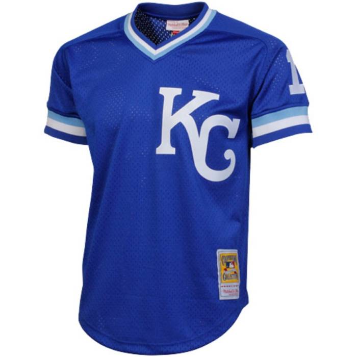 ミッチェル&ネス Mitchell & Ness 【 Kansas City Royals Bo Jackson Royal 1989 Authentic Batting Mesh Practice Jersey Unisex 】 カンザス シティ ロイヤルズ オーセンティック バッティング プラクティス ジャージ ユ