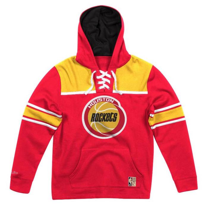 - 【 Mitchell & Ness Houston Rockets Fleece Hockey Hoodie Unisex 】 ヒューストン ロケッツ フリース フーディー パーカー ユニセックス
