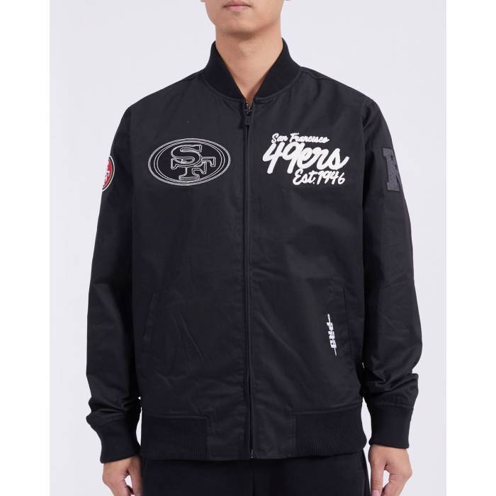 プロスタンダード Pro Standard 【 Black San Francisco 49Ers Paint The City Twill Jacket Unisex 】 黒色 ブラック フォーティーナイナーズ シティ Jacket ジャケット ユニセックス 30,160円