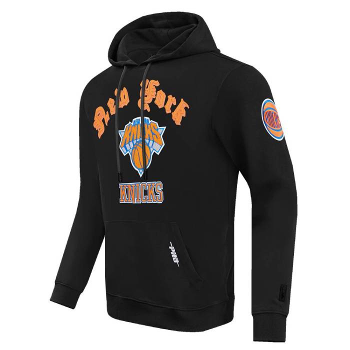 プロスタンダード Pro Standard 【 Black New York Knicks Old English Pullover Hoodie Unisex 】 黒色 ブラック ニックス フーディー パーカー ユニセックス