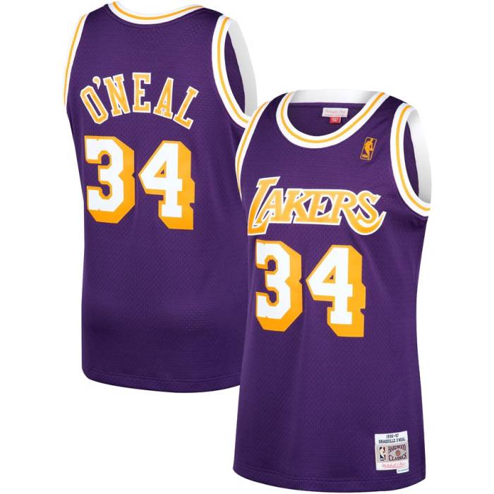 ミッチェル&ネス Mitchell & Ness 【 Los Angeles Lakers 1996-97 Shaquille O'neal Purple Swingman Jersey Unisex 】 Lakers レイカーズ Purple 紫・パープル ジャージ ユニセックス