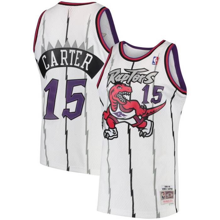 ミッチェル&ネス Mitchell & Ness 【 Toronto Raptors 1997-98 Vince Carter White Swingman Jersey Unisex 】 トロント ラプターズ 白色 ホワイト ジャージ ユニセックス
