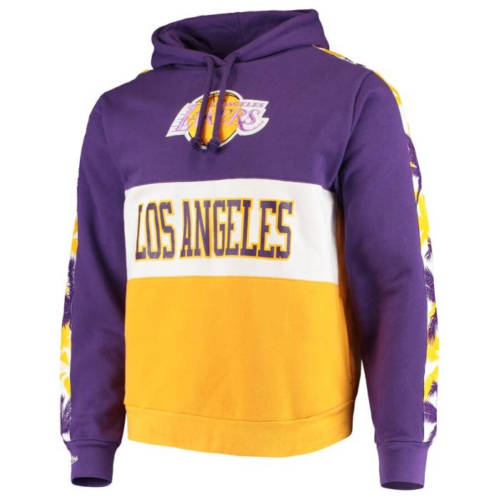 ミッチェル&ネス Mitchell & Ness 【 Leading Scorer Fleece Hoody Los Angeles Lakers Unisex 】 フリース フーディー パーカー Lakers レイカーズ ユニセックス|スニケス