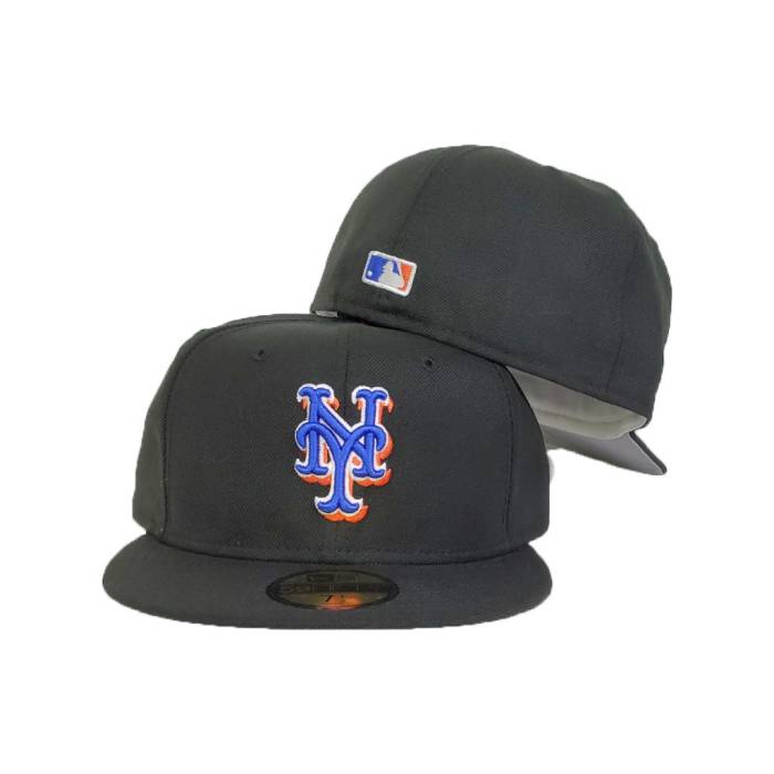 ニューエラ New Era 【 Black New York Mets Gray Bottom 59Fifty On Field Fitted Unisex 】 黒色 ブラック メッツ gray 灰色・グレー・グレイ ズボン ボトムス Field フィールド ユニセックス|スニケス