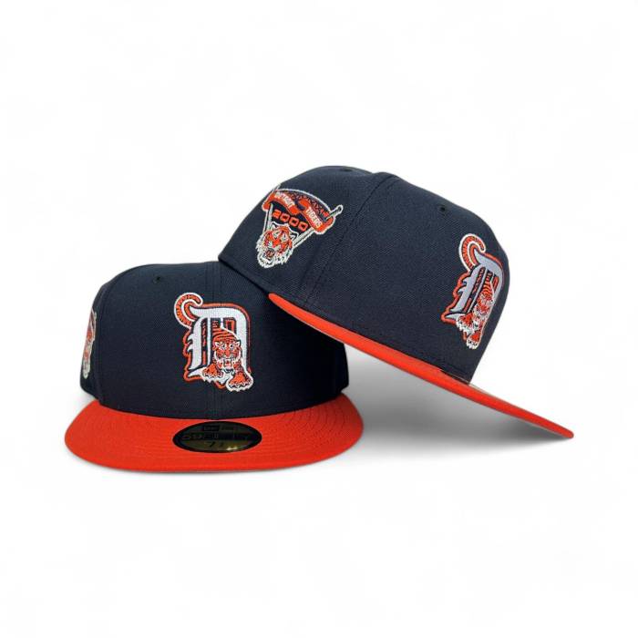ニューエラ New Era 【 Navy Blue Detroit Tigers Orange Visor Gray Bottom 2000 All Star Game Side Patch 59Fifty Fitted Unisex 】 紺色 ネイビー 青色 ブルー デトロイト タイガース orange 橙・オレンジ gray 灰色・グレー｜スニケス