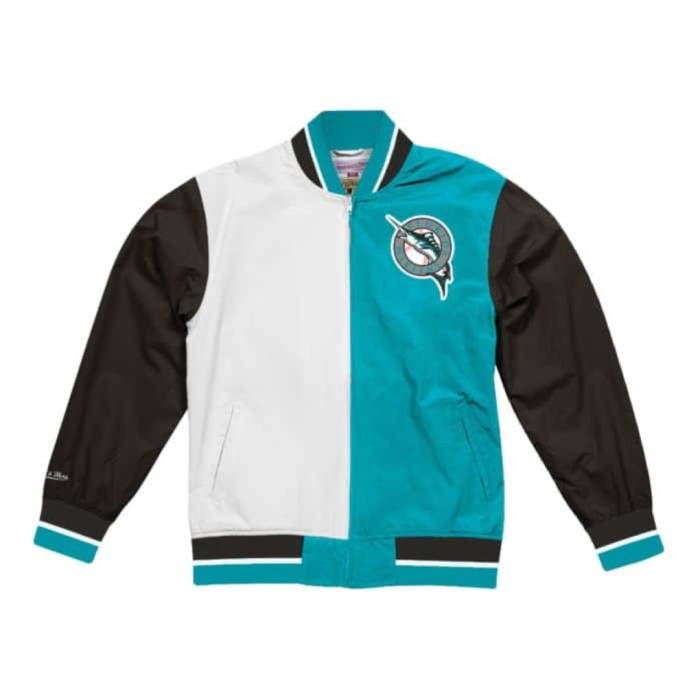 ミッチェル\u0026ネス Mitchell \u0026 Ness 【 Florida Marlins  Men\u0027s Mlb Team History Warm Up Jacket Unisex 】 フロリダ州 マーリンズ メンズ Team 野球クラブ ウォーム Jacket 上衣 ユニ一発やる メンズファッション-コート・ジャケット