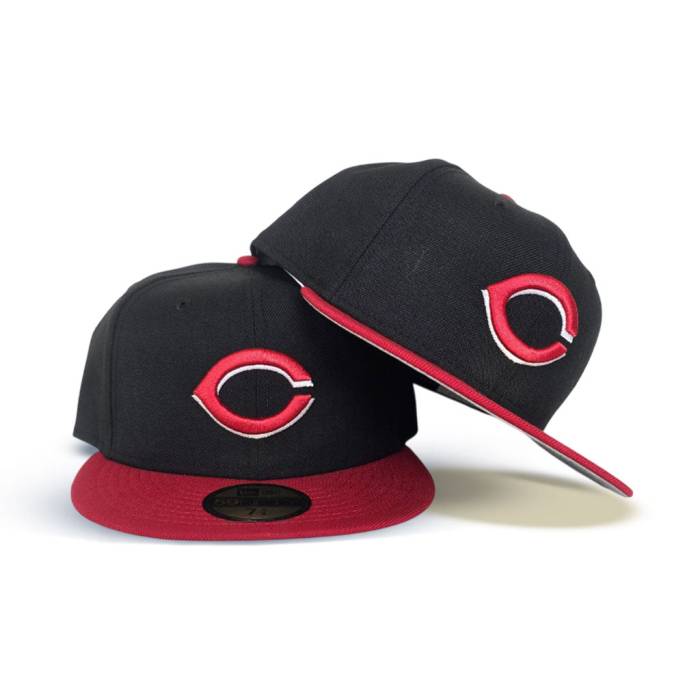 ニューエラ New Era 【 Black Cincinnati Reds Red Visor Gray Bottom 59Fifty True Authentic On Field Fitted Unisex 】 黒色 ブラック シンシナティ レッズ Red 赤・レッド gray 灰色・グレー・グレイ ズボン ボトムス オ|スニケス