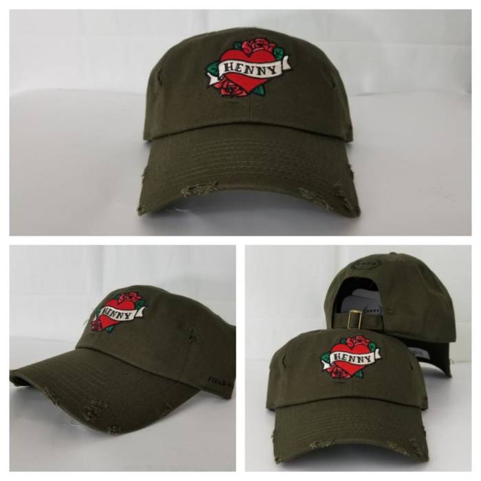 - 【 Henny By Field Grade Olive Green Distressed Dad Hat Snapback Strapback Cap Unisex 】 Field フィールド olive オリーブ green 緑・グリーン Snapback スナップバック バッグ キャップ 帽子 ユニセックス｜スニケス