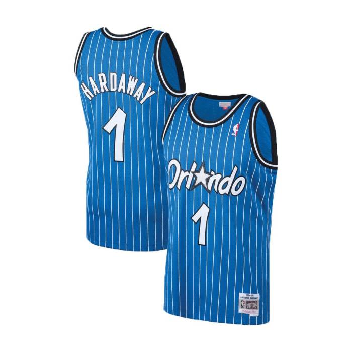 ミッチェル&ネス Mitchell & Ness 【 Orlando Magic Penny Hardaway Blue 1994-95 Hardwood Classics Swingman Jersey Unisex 】 オーランド マジック ペニー ハーダウェイ 青色 ブルー ジャージ ユニセックス
