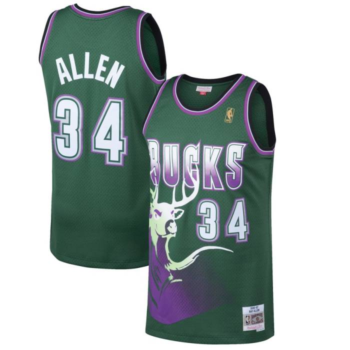ミッチェル&ネス Mitchell & Ness 【 Milwaukee Bucks 1996-97 Ray Allen Green Swingman Jersey Unisex 】 ミルウォーキー バックス green 緑・グリーン ジャージ ユニセックス
