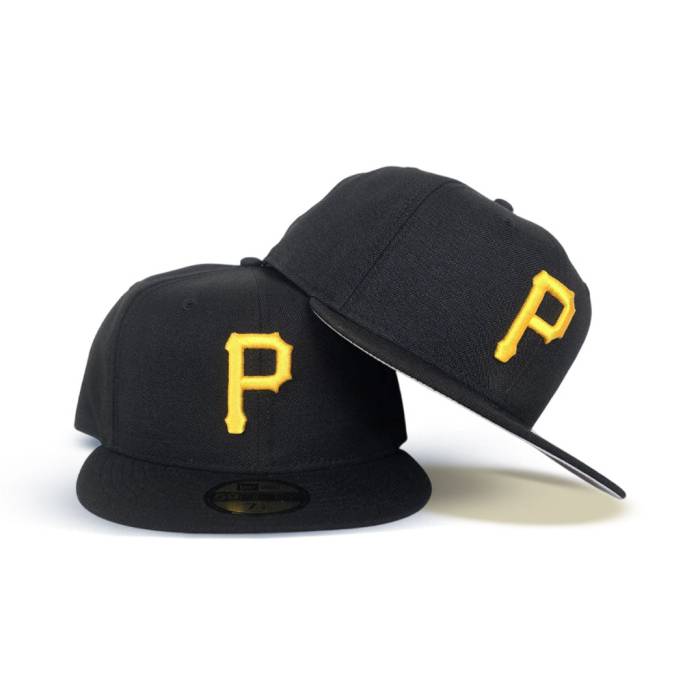 ニューエラ New Era 【 Black Pittsburgh Pirates Gray Bottom 59Fifty True Authentic On Field Fitted Unisex 】 黒色 ブラック ピッツバーグ 海賊団 gray 灰色・グレー・グレイ ズボン ボトムス オーセンティック Field|スニケス