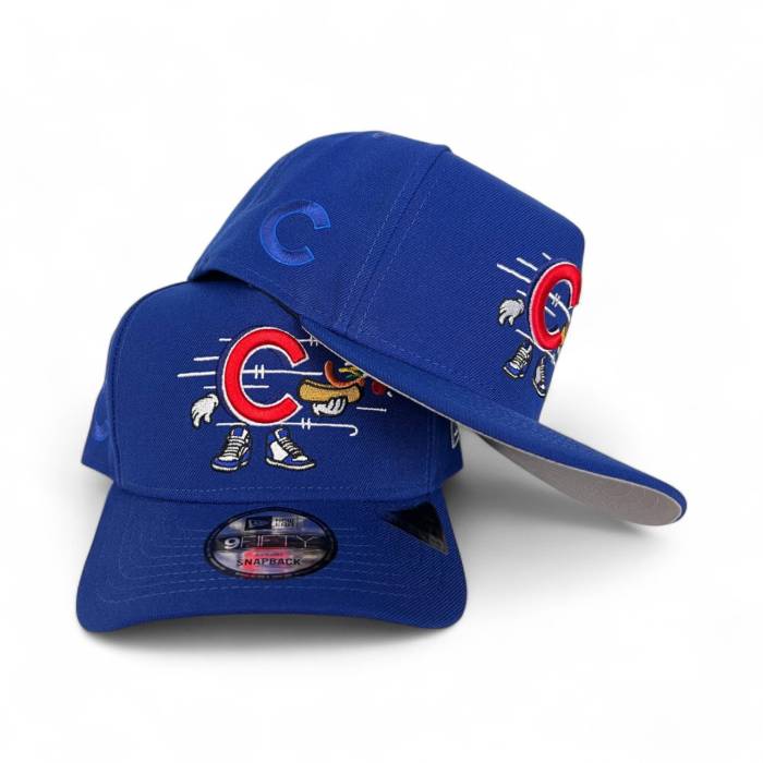 ニューエラ New Era 【 Royal Blue Chicago Cubs Curved Brim Gray Bottom Cartoon Pack 9Fifty A-Frame Snapback Unisex 】 青色 ブルー シカゴ カブス gray 灰色・グレー・グレイ ズボン ボトムス Snapback スナップバック バ|スニケス