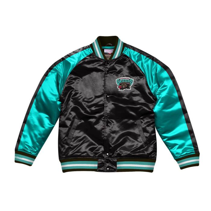 ミッチェル&ネス Mitchell & Ness 【 Color Blocked Vancouver Grizzlies Satin Light Jacket Unisex 】 バンクーバー グリズリーズ サテン Jacket ジャケット ユニセックス