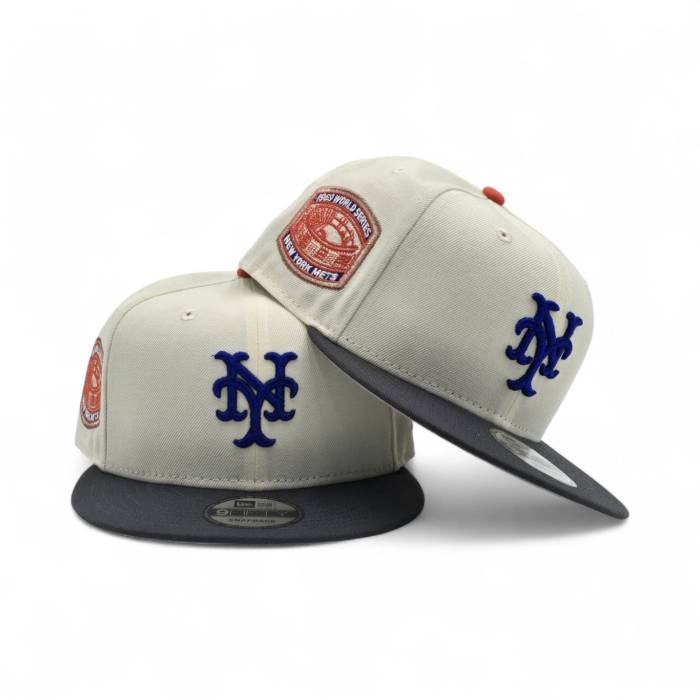 - 【 Off White New York Mets Dark Gray Visor Gray Bottom 1969 World Series Side Patch 9Fifty Snapback Unisex 】 白色 ホワイト メッツ gray 灰色・グレー・グレイ ズボン ボトムス シリーズ Snapback スナップバック バッ|スニケス