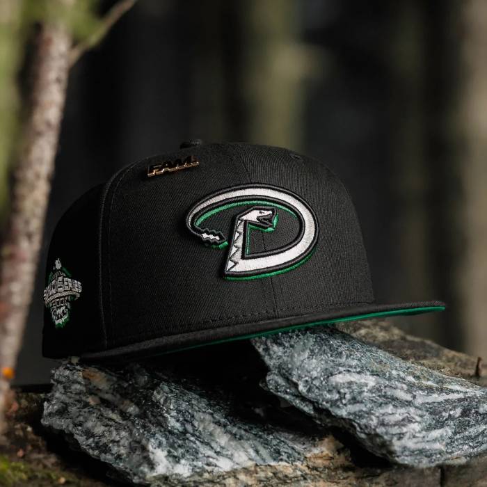 ニューエラ New Era 【 Arizona Diamondbacks Mlb Black Kelly Green Uv / 9Fifty Men 】 アリゾナ ダイヤモンドバックス 黒色 ブラック green 緑・グリーン メンズ