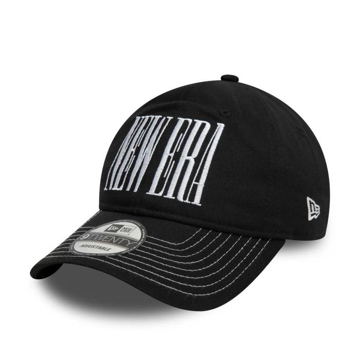 ニューエラ New Era 【 9Twenty Wordmark Black Cap Men 】 黒色 ブラック キャップ 帽子 メンズ