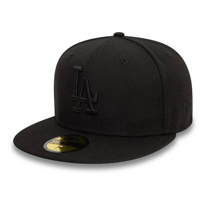 ニューエラ New Era 【 59Fifty Mlb League Los Angeles Dodgers Team Black Fitted Cap Men Classic Black 】 ドジャース Team チーム 黒色 ブラック キャップ 帽子 メンズ クラシック 黒色 ブラック