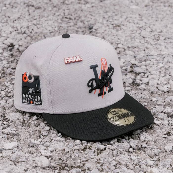 ニューエラ New Era 【 59Fifty Mlb Los Angeles Dodgers 60Th Anniversary Two Tone / Graphite Uv Fitted Cap Men 】 ドジャース キャップ 帽子 メンズ