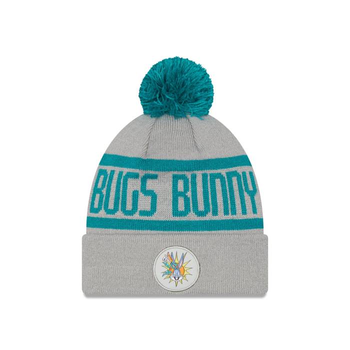 ニュー内鰓 New Era 【 Kids  Bugs Bunny Cuff Knit Grey Kids Grey 】 編み物 薄墨色 薄墨色 お坊っちゃん キッズ 薄墨色 薄墨色
