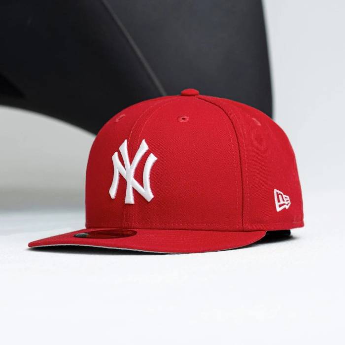 ニューエラ New Era 【 59Fifty Mlb New York Yankees Red / Grey Uv Fitted Cap Men 】 ヤンキース Red 赤・レッド 灰色 グレー キャップ 帽子 メンズ