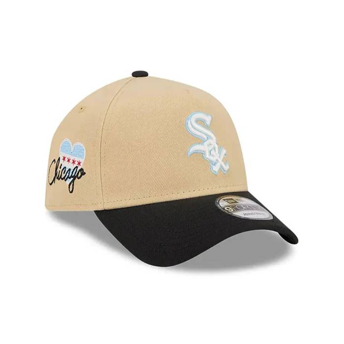ニューエラ New Era 【 9Forty A-Frame Mlb Chicago White Sox Two Tone / Black Uv Snapback Cap Men 】 シカゴ 白色 ホワイト 黒色 ブラック Snapback スナップバック バッグ キャップ 帽子 メンズ|スニケス