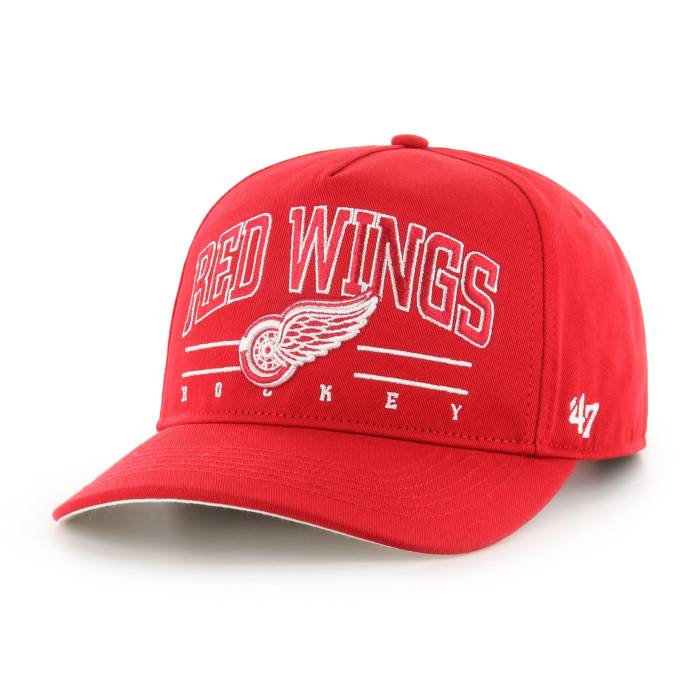 フォーティーセブンブランド 47 Brand 【 Nhl Detroit Red Wings Roscoe '47 Hitch Red Cap Men 】 デトロイト Red 赤・レッド キャップ 帽子 メンズ
