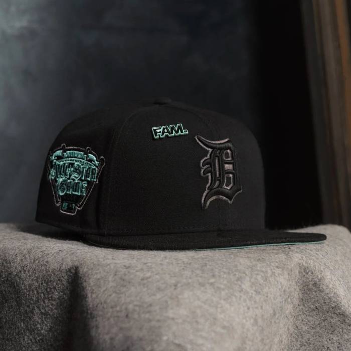 ニューエラ New Era 【 59Fifty Mlb Detroit Tigers All Star Game 2005 Black / Mint Uv Fitted Cap Men Black 】 デトロイト タイガース Game ゲーム 黒色 ブラック キャップ 帽子 メンズ 黒色 ブラック