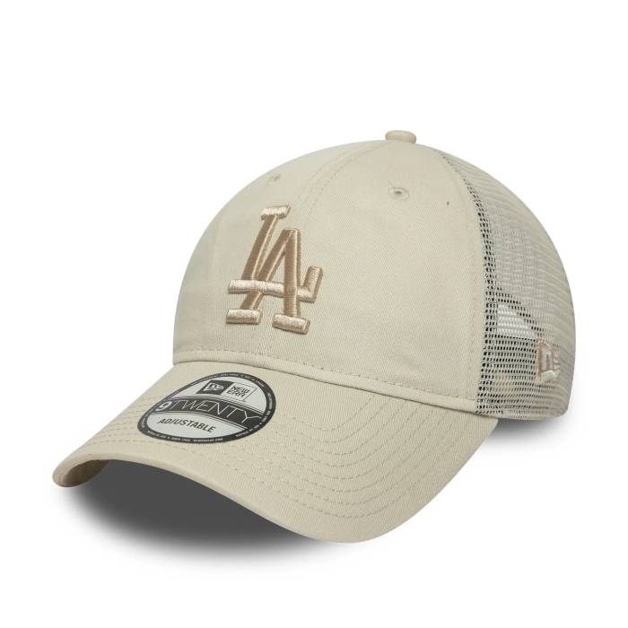 ニューエラ New Era 【 Los Angeles Dodgers Mlb Cap Beige Uv / 9Twenty Trucker Men 】 ドジャース キャップ 帽子 ベージュ トラッカー メンズ｜スニケス