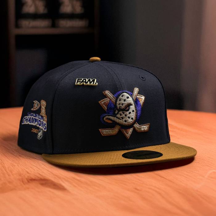 ニューエラ New Era 【 Anaheim Ducks Nhl Navy Bronze Two Tone Gray Uv / 59Fifty Fitted Cap Men 】 アナハイム ダックス 紺色 ネイビー 銅・ブロンズ gray 灰色・グレー・グレイ キャップ 帽子 メンズ|スニケス