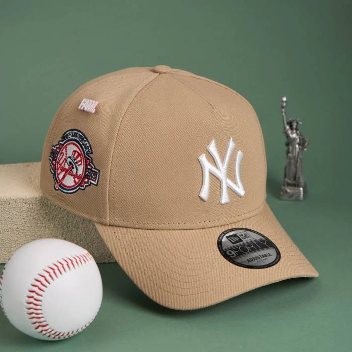 ニューエラ New Era 【 9Forty A-Frame Mlb New York Yankees 100Th Anniversary Camel / Pink Uv Snapback Men 】 ヤンキース camel キャメル pink ピンク Snapback スナップバック バッグ メンズ