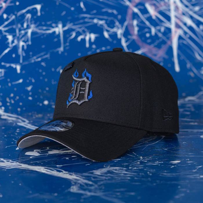 ニューエラ New Era 【 Detroit Tigers Mlb Flame Logo Black Gray Uv / 9Forty A-Frame Men 】 デトロイト タイガース ロゴ 黒色 ブラック gray 灰色・グレー・グレイ メンズ