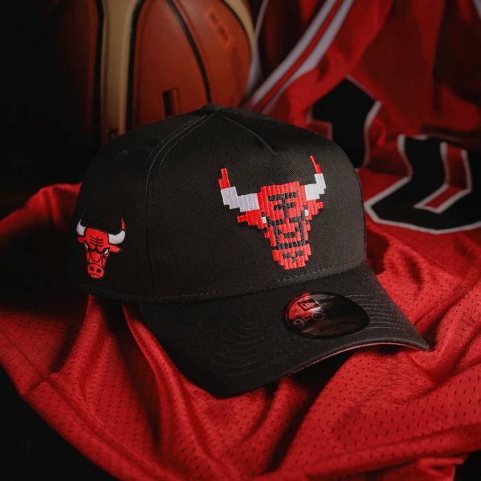 ニューエラ New Era 【 9Forty A-Frame Mlb Chicago Bulls Pixel Logo / Grey Uv Snapback Men Black 】 シカゴ ブルズ ロゴ 灰色 グレー Snapback スナップバック バッグ メンズ 黒色 ブラック|スニケス