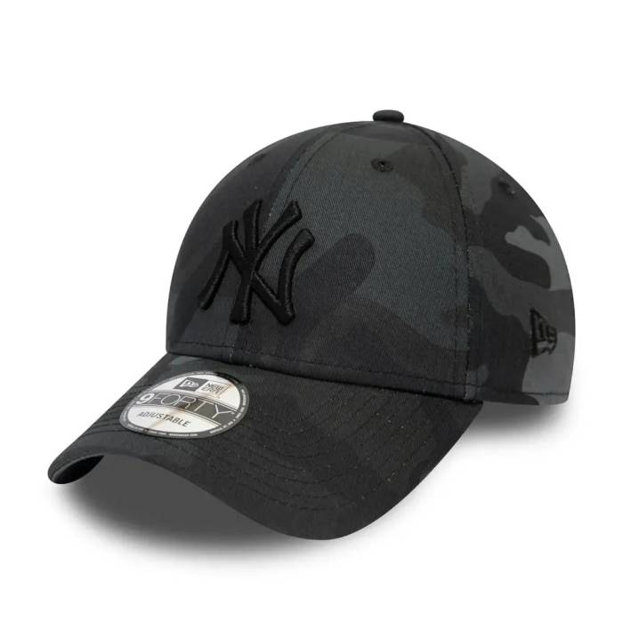 ニューエラ New Era 【 9Forty League Essential New York Yankees Camo Black Cap Men 】 ヤンキース カモ柄 黒色 ブラック キャップ 帽子 メンズ