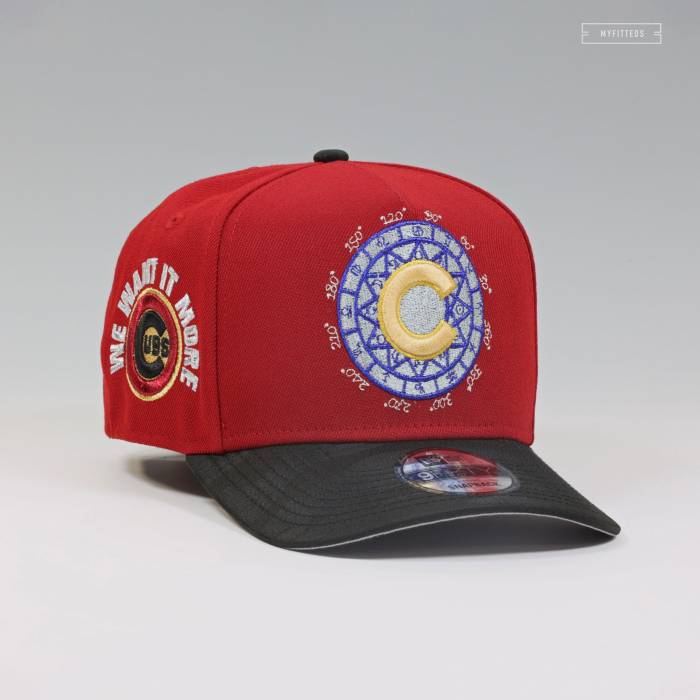 ニューエラ New Era 【 Chicago Cubs Full Metal Alchemist Edward Elrich Inspired 9Fifty A-Frame Snapback Unisex Sanguine Red / Jet Black 】 シカゴ カブス メタル Snapback スナップバック バッグ ユニセックス Red 赤・レッド｜スニケス