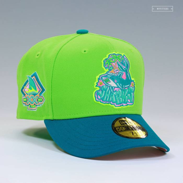 ニューエラ New Era 【 San Jose Sharks Artist Series Girl Mobb 20Th Anniversary Citrus Fitted Cap Unisex Erin Green / Tidalwave / Neon 】 シャークス シリーズ キャップ 帽子 ユニセックス green 緑・グリーン｜スニケス