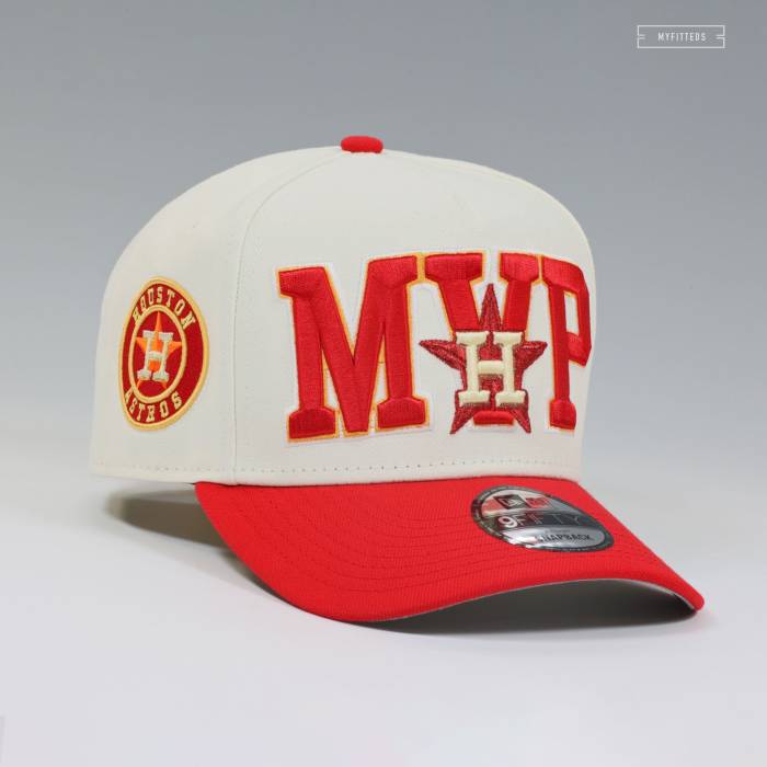 ニューエラ New Era 【 Houston Astros Mvp Jose Altuve 9Fifty A-Frame Snapback Hat Unisex Off White / Radiant Red / Golden Peach 】 ヒューストン アストロズ Snapback スナップバック バッグ ユニセックス 白色 ホワイト Re|スニケス