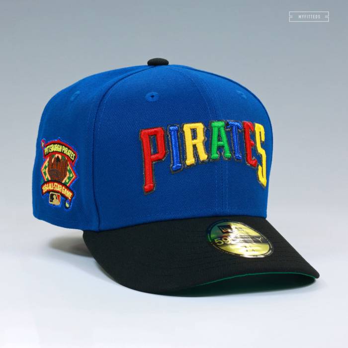 ニューエラ New Era 【 Pittsburgh Pirates 1994 All-Star Game Super Mario World Inspired Fitted Cap Unisex Seashore Slate / Jet Black / Multi-Color 】 ピッツバーグ 海賊団 Game ゲーム キャップ 帽子 ユニセックス 黒色 ブラ｜スニケス