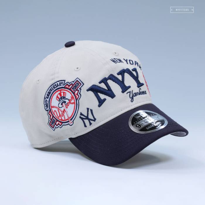 ニューエラ New Era 【 New York Yankees Good Retro Collage 9Fifty Retro Crown Snapback Hat Unisex Sandstone / Midnight Navy / Radiant Red 】 ヤンキース レトロ Snapback スナップバック バッグ ユニセックス 紺色 ネイビー R|スニケス