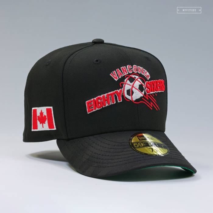 ニューエラ New Era 【 Vancouver Eighty Sixers Retro Mls Jet Black Radiant Red Fitted Cap Unisex Jet Black / Radiant Red 】 バンクーバー レトロ 黒色 ブラック Red 赤・レッド キャップ 帽子 ユニセックス 黒色 ブラッ｜スニケス