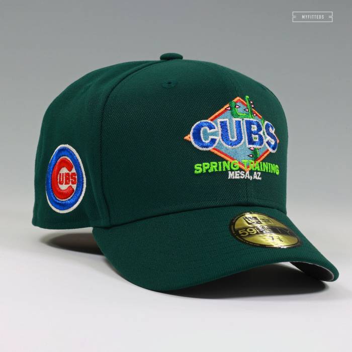 ニューエラ New Era 【 Chicago Cubs Spring Training Mesa, Arizona Field Green Fitted Cap Unisex Field Green / Daylight 】 シカゴ カブス Spring スプリング トレーニング アリゾナ Field フィールド green 緑・グリーン キ｜スニケス