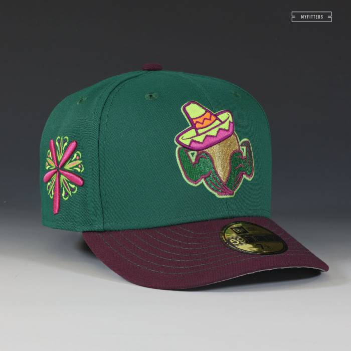 ニューエラ New Era 【 Cedar Rapids Kernels X Granos De Cedar Rapids Copa Fitted Cap Unisex Dark Emerald / Intense Maroon 】 ラピッズ キャップ 帽子 ユニセックス マルーン｜スニケス