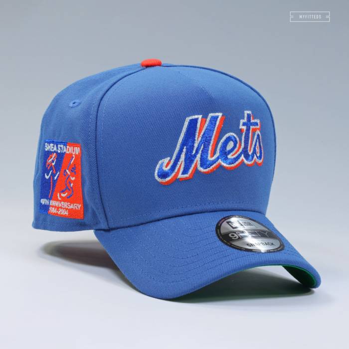 ニューエラ New Era 【 New York Mets Shea Stadium 40Th Anniversary Weathered Look 9Fifty A-Frame Snapback Unisex Serene Slate / Orangeade 】 メッツ スタジアム Snapback スナップバック バッグ ユニセックス|スニケス