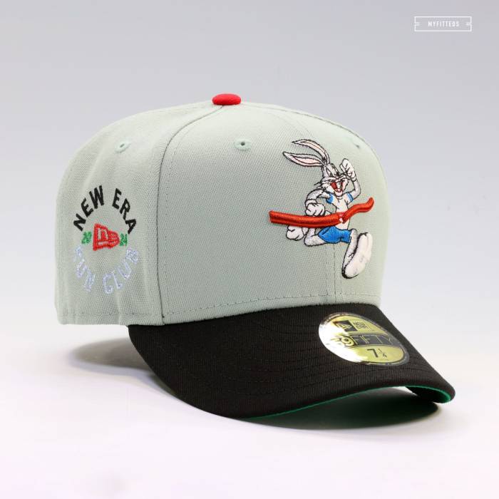 ニューエラ New Era 【 Looney Tunes Team Usa Running 2024 Run Club Fitted Cap Unisex Evergreen / Jet Black / Radiant Red 】 Team チーム ラン クラブ キャップ 帽子 ユニセックス 黒色 ブラック Red 赤・レッド｜スニケス
